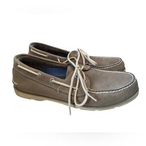 Sperry Men’s Leather Boat Shoes – Size 9.5M – Gray – Excellent Condition